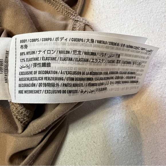 Abercrombie & Fitch Tan Tank Bodysuit Soft A&F Collection Size Small - Picture 4 of 11